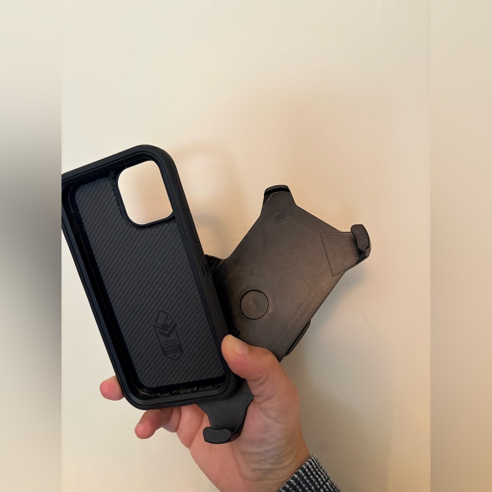 Otterbox Black Phone Case with Holster for IPhone 12